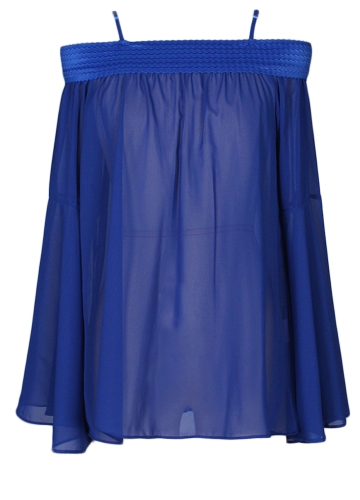 

Женская сплошная рубашка Bardot Neck Flare Sleeve Loose Blouse Chiffon Sexy Off Shoulder Top