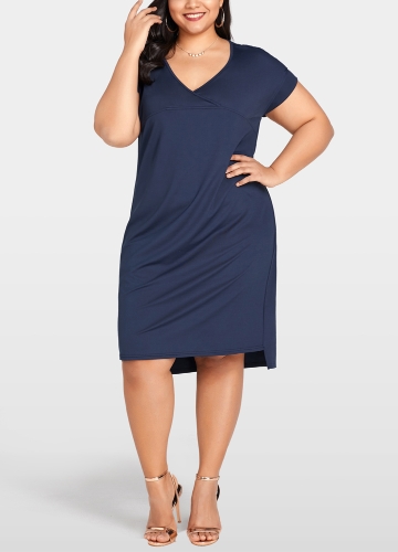 

Women Summer Plus Size Dress Solid Casual Loose Vestidos Dress