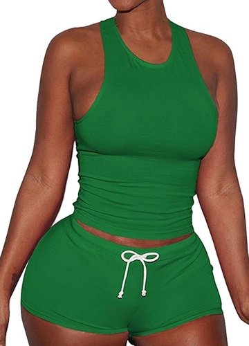 

Women Crop Top + Shorts Yoga Sports Set
