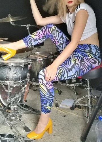 

Women Printed Leggings High Waist Skinny Pants Tights Slim Bodycon Pencil Trousers