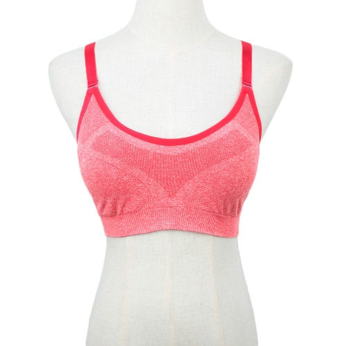 

New Fashion Women Sports Bra Push Up Wireless Padding Fitness Stretch Breathable Yogo Gym Underwear Vest