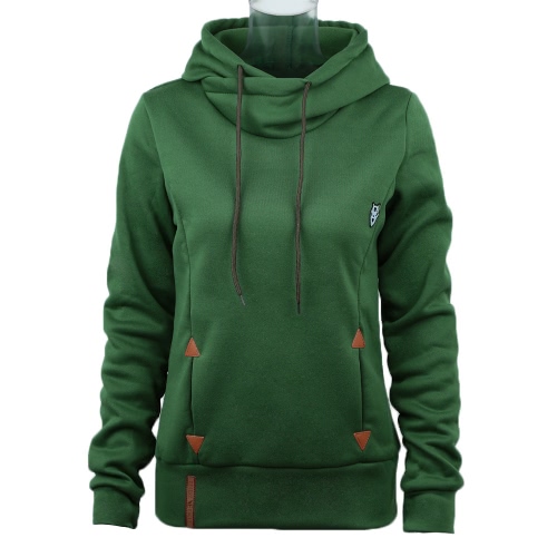 New Fashion Women Hoodie Sweatshirts Self-tie Pockets Pullover Hooded Loose Tops