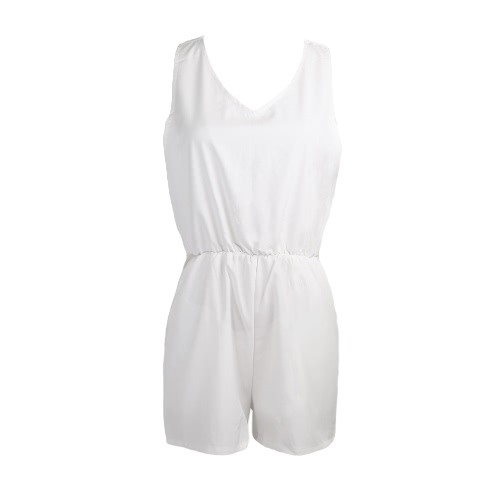 

Women Jumpsuit Casual Playsuit Rompers Culotte White
