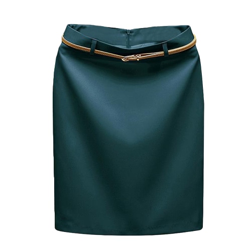 

Solid Color Zipper Closure Bodycon Mini Skirt