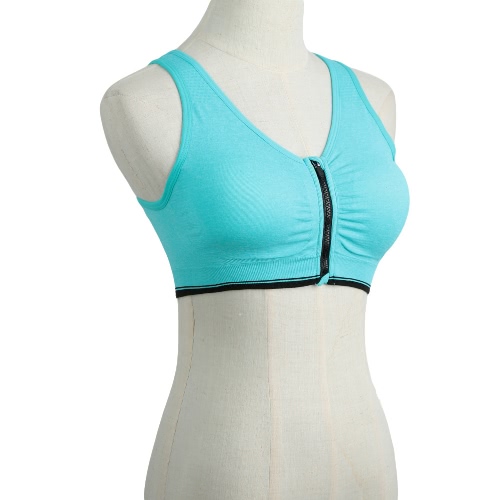 Nuova moda delle donne sport Reggiseno Push Up Wireless cerniera imbottitura traspirante elasticizzato Yoga Fitness palestra maglieria intima uomo