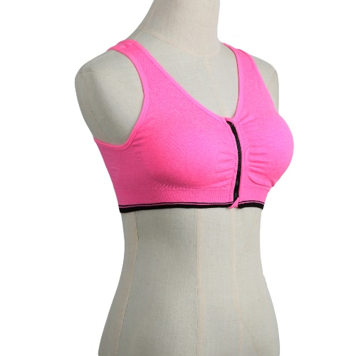 New Fashion Women Sports Bra Push Up Zipper Wireless Padding Fitness Stretch Breathable Yoga Gym Underwear Vest huismerk kopen in de aanbieding New Fashion Women Sports Bra Push Up Zipper Wireless Padding Fitness Stretch Breathable Yoga Gym Underwear Vest huismerk kopen in de aanbieding