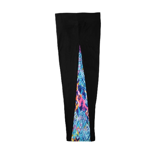 Women Sports Leggings Tights Yoga Pants Print Sportswear High Waist Elastic Workout Cropped Trousers