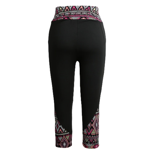 Fashion Women Leggings Print Pattern High Waist Fitness Sports Pants Stretch Cropped Yoga Trousers