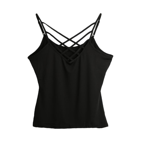 

Sexy Criss Cross Front Spaghetti Tank Top T-shirt