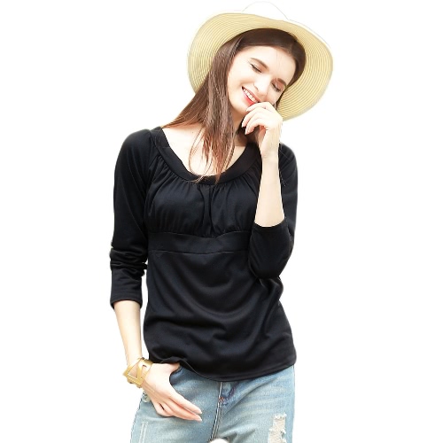 

Ruched Plus Size Mother Loose Casual Blouse