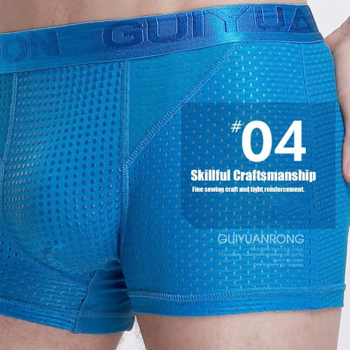 

Mens Sexy Nylon Mesh Magnetic Therapy Health Care Breathable Inner Pants Underwear Briefs