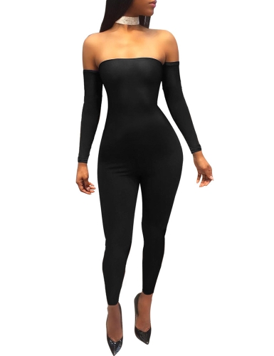 

Сексуальный комбинезон с плечевым комбинезоном Backless Bandage Planceuit Bodysuit Catsuit