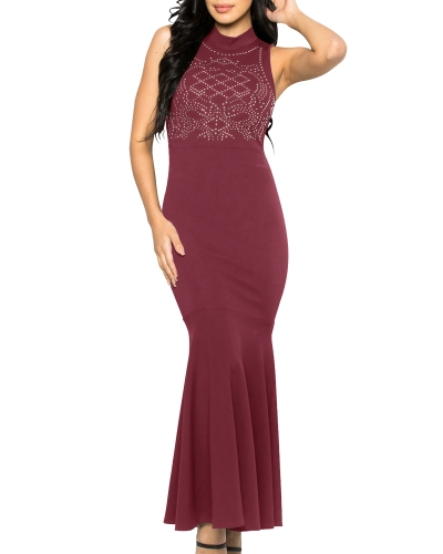 

Mermaid Gown Dress Bodycon Sleeveless Cocktail Evening Party Ball Long Dress