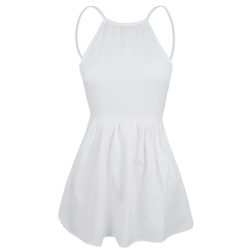 

Сексуальное платье для женщин Slack Dressless Spaghetti Strap Solid Floral Slim Ruched Mini Skater Dress