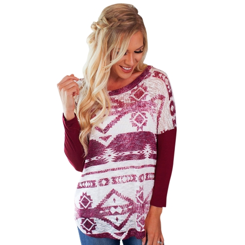 

Long Sleeves T-Shirt Knitted Dropped Shoulder Casual Long Tees Pullovers Tops