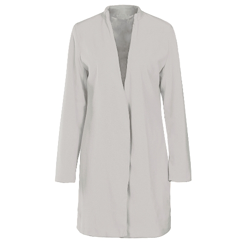 

Autumn Winter Women Long Cardigan Coat Open Front Long Sleeve Solid Slim Warm Outerwear Overcoat