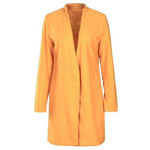 

Autumn Winter Women Long Cardigan Coat Open Front Long Sleeve Solid Slim Warm Outerwear Overcoat