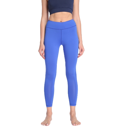 Pantalones de yoga sólido de las mujeres de las polainas de las mallas de entrenamiento del entrenamiento Pantalones de la aptitud flacos casuales