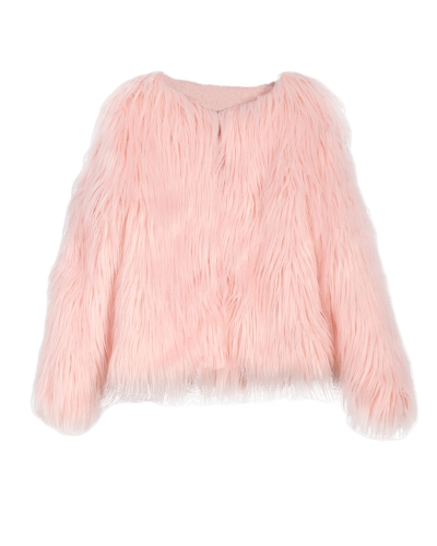 Cappotto di pelliccia del cappotto di pelliccia del cappotto di pelliccia di inverno delle donne di inverno Manicotto lungo del manicotto del manicotto fluido della tuta sportiva della tuta sportiva Felpa cappotto caldo