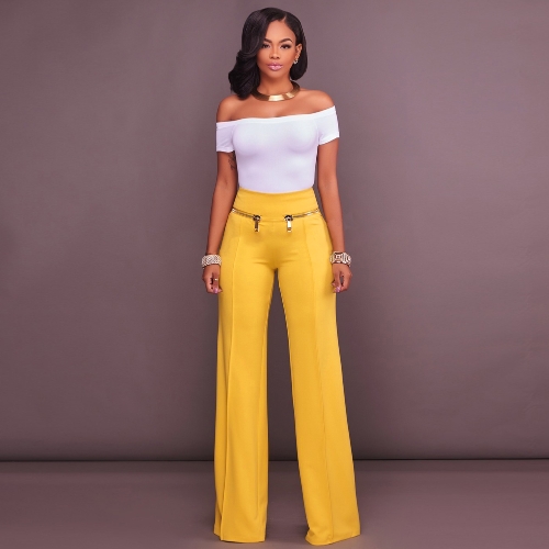 

Женская повседневная молния Solid PantS