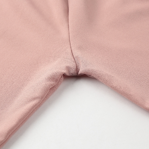 

New Casual Women Solid Long Shirt Button Front Turn-down Collar Long Sleeves Irregular Hem Shirt