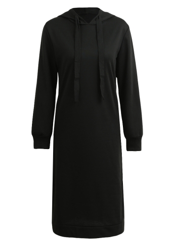 

Women Long Casual Outerwear Long Sleeve Split Loose Hoodies