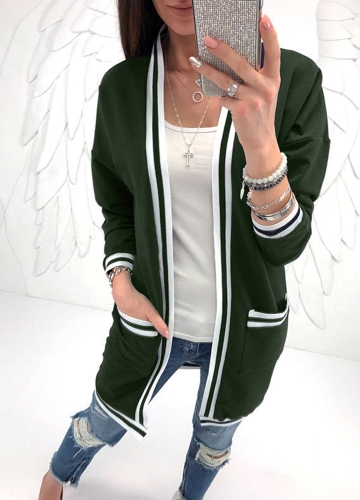 

Женщины Кардиган Poncho Пальто Тонкие кимоно с длинным рукавом Карманы Loose Outwear
