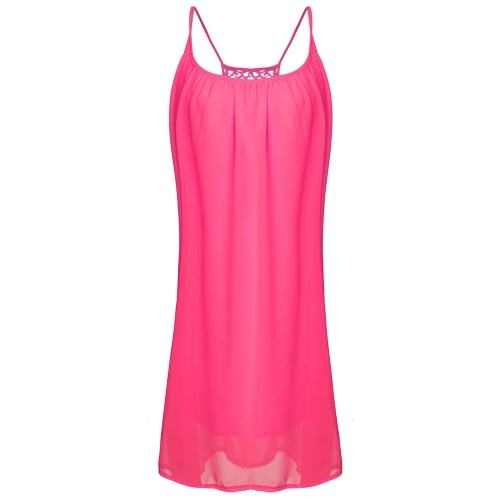 

Casual Sexy Women Summer Backless Sleeveless Evening Party Dress Short Mini Casual Loose Beach