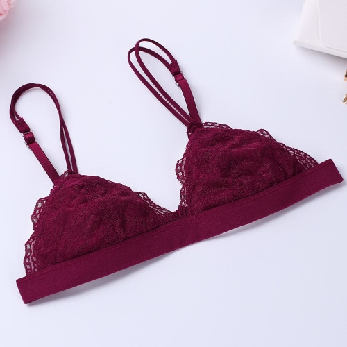 Nuovo Donne Sexy Lace garza reggiseno spinge verso l'alto 3/4 traspirante Eye Cup Hook-and-reggiseno ultrasottile