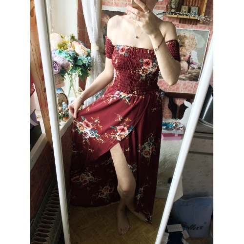 

Женское макси-платье Boho Off Shoulder