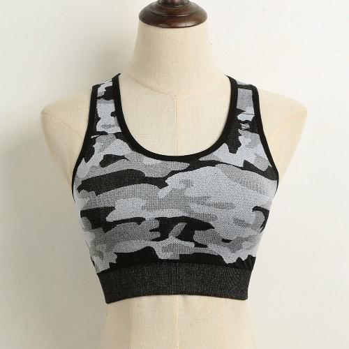 

Fashion Camouflage Seamless Fitness Padded Women's Sports Bra