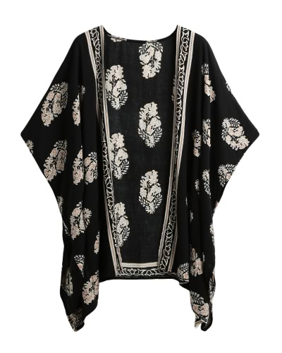 

Summer Bikini Cover Up Floral Beach Robe Women's Kimono
