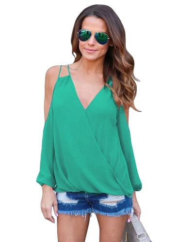 New Sexy Women Chiffon Blouse Shirt Strap V-Neck Backless Tank Top Sleeveless Vest Top