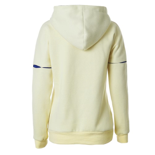 Magliette felpa con cappuccio da donna delle donne di modo Cappotto a maniche lunghe a manica lunga in pullover con cappuccio