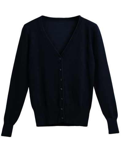 

Fashion Cardigan V-Neck Long Sleeve Female Casual Women's Knitwear