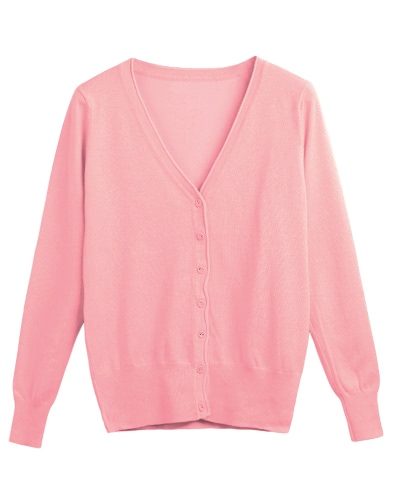 

Fashion Cardigan V-Neck Long Sleeve Female Casual Women's Knitwear