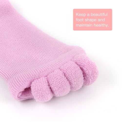 

Fashion Alignment Hallux Valgus Pro Foot Care Cure Bunion Cotton Five Finger Toe Separator Splint Socks