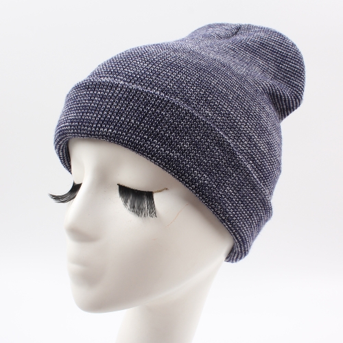 

New Winter Unisex Women Men Beanie Hat Solid Warm Hip-Hop Cool Knitted Cap Headwear