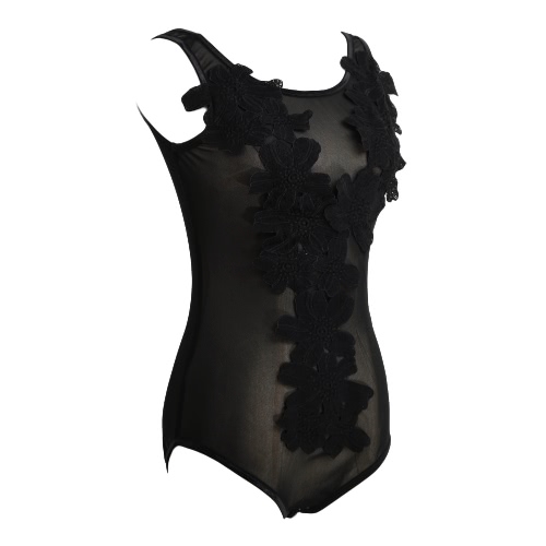 

Hot Sexy Женщины Цветочные Вышитые Sheer сетки Bodysuit Комбинезоны Экзотические Тедди Lingerie Нижнее и ночное белье Ночное