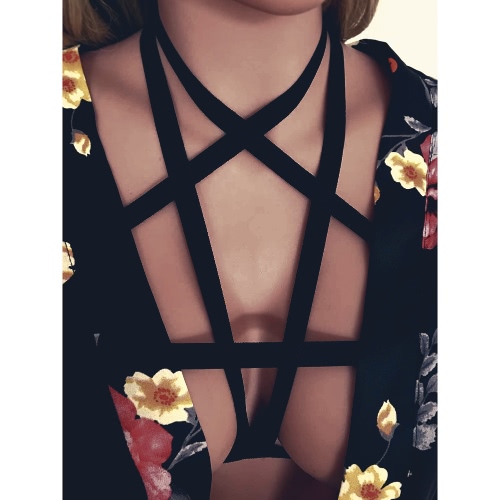 

Sexy пастельного гот Underbust Упругих ремни Стринги женщины Интимный