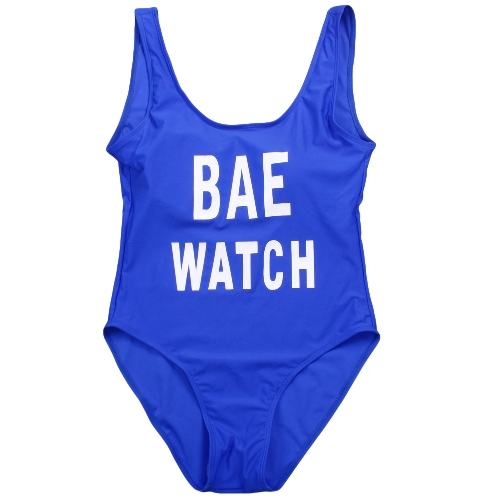 

Sexy Women Swimsuit Bodysuit One Piece Swimwear Letter Print Monokini Bathing Suit