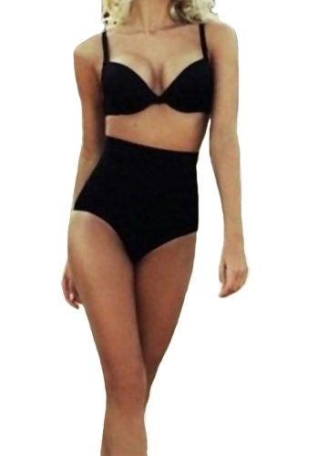

Solid Color Tie Back Underwire High Waist Bikini Set