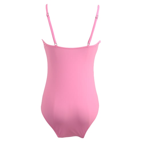 

New Sexy Women One Piece Swimsuits Floral Print Hollow Out Padded Bandages Backless Swimwear Bikini Monokini