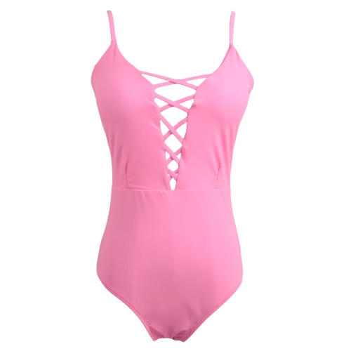 Новый сексуальный Женщины One Piece Swimsuits Цветочные печати Выдалбливают проложенный Бинты Backless купальники бикини Монокини