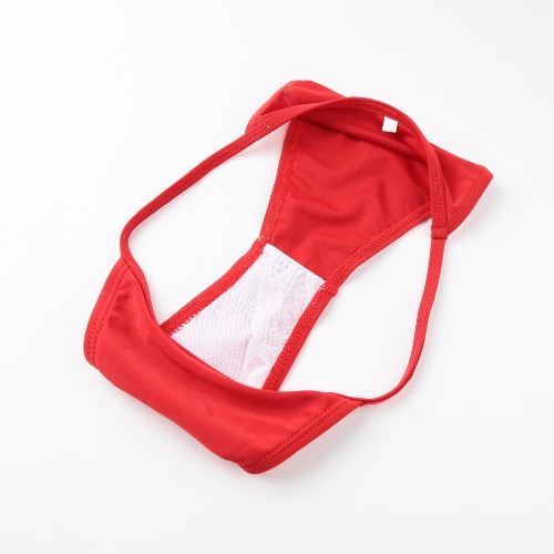 

Sexy Women Bikini Set G-string Adjustable Shoulder Straps Low Waist Wireless Swimsuit Swimwear Red