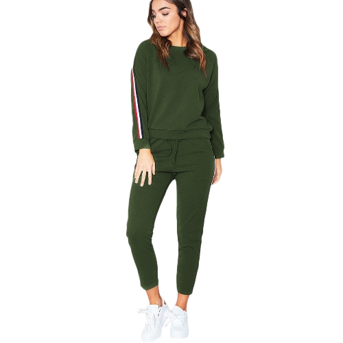 Tuta sportiva da donna Tuta casual Costumi da 2 pezzi Taglie forti Autunno Inverno Felpa