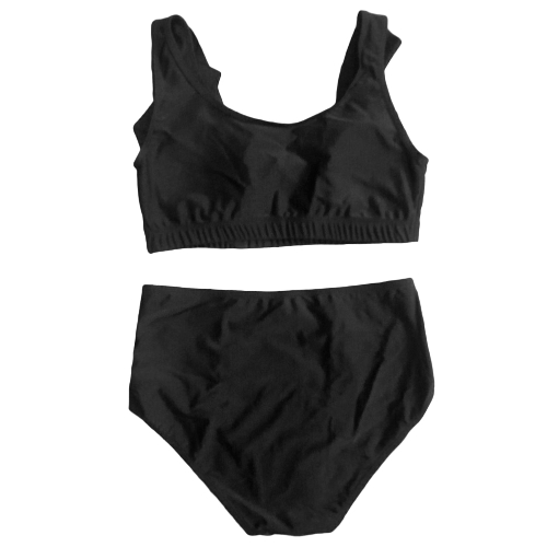

Sexy Women Plus Size Bikini Set Printed Ruffles Hollow Out Push Up Swimsuit Swimwear Two Piece Bathing Suit