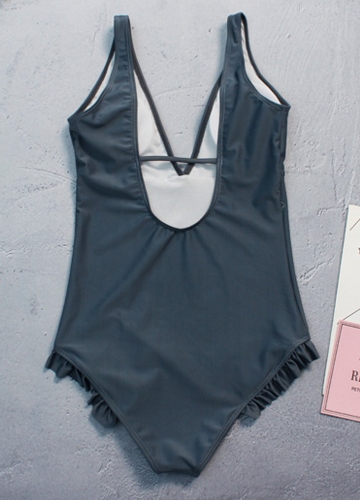 

Глубокий V Шея Backless Monokini Женщины One Piece