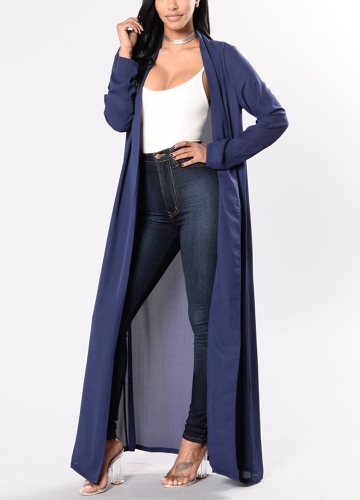 

Women Chiffon Maxi Front Open Long Sleeve Beach Pool Bikini Cover Up