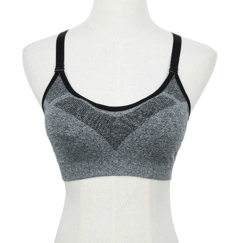 New Fashion Women Sports Bra Push Up Wireless Padding Fitness Stretch Breathable Yogo Gym Underwear Vest